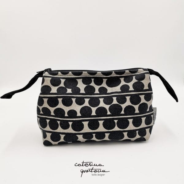 Pochette Bouclé e Velluto Colore Nero