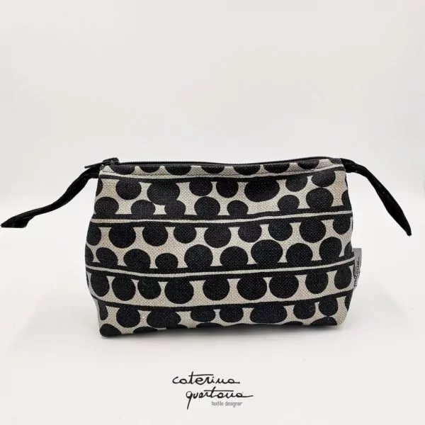 Pochette Bouclé e Velluto Colore Nero