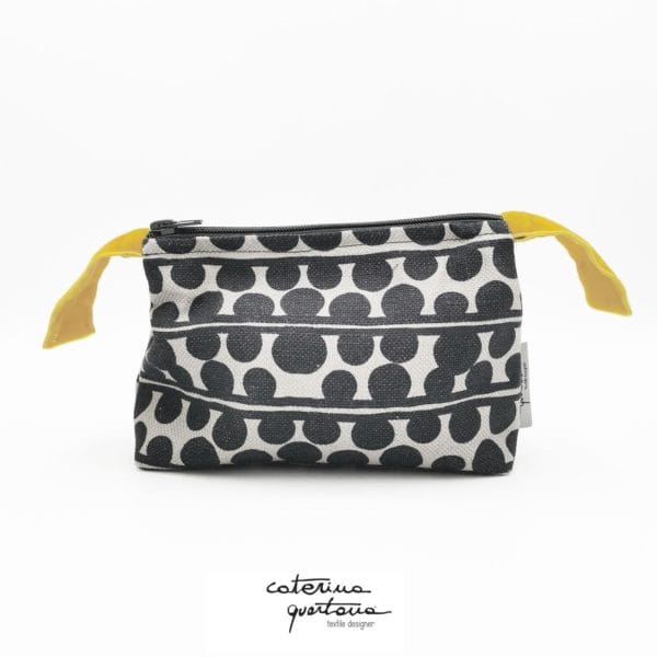 Pochette Bouclé e Velluto Colore Limone