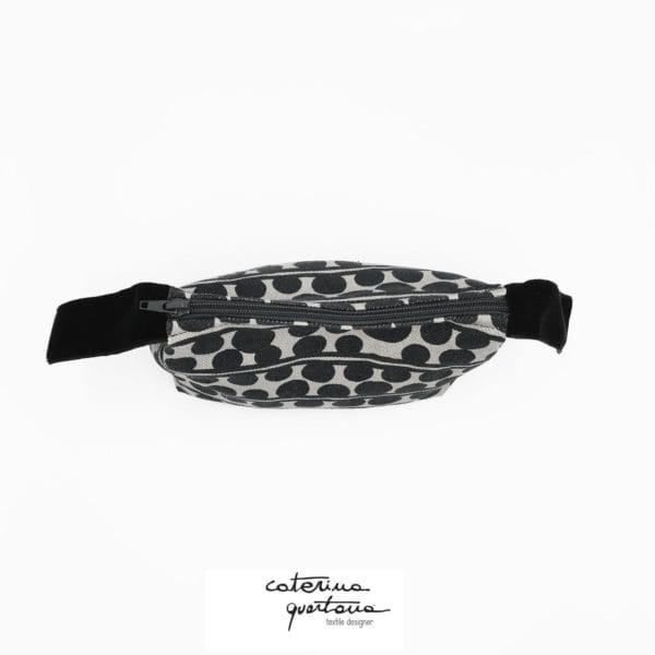 Pochette Bouclé e Velluto Colore Nero - Image 2