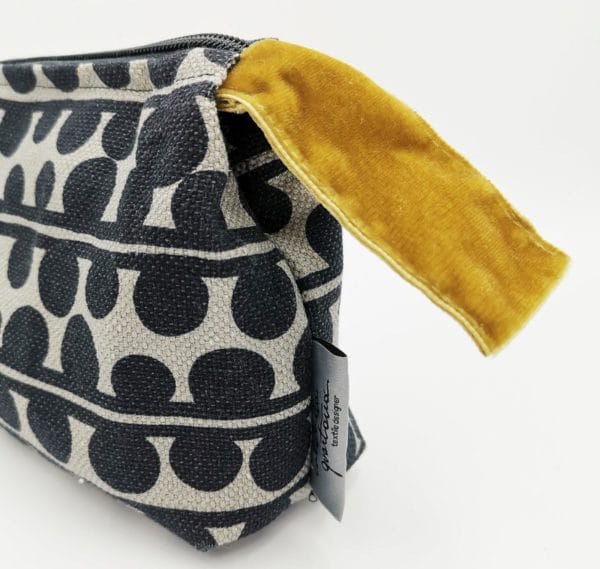 Pochette Bouclé e Velluto Colore Oro - immagine 2