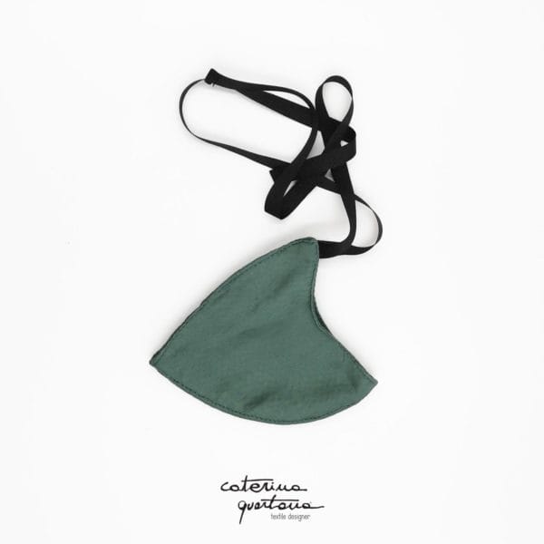 CQ Cone Mask in Emerald Silk