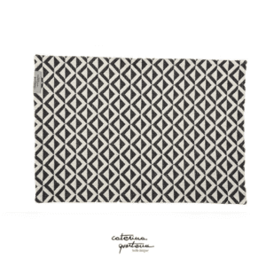 Ecrù and Black Breakfast Tablecloth