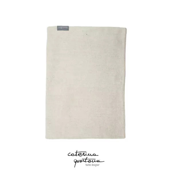 Tovaglietta colazione con disegno Losanghe colore grigio ed écru - immagine 2