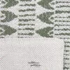 Linen placemat Frisée design in forest green and natural color - Image 2