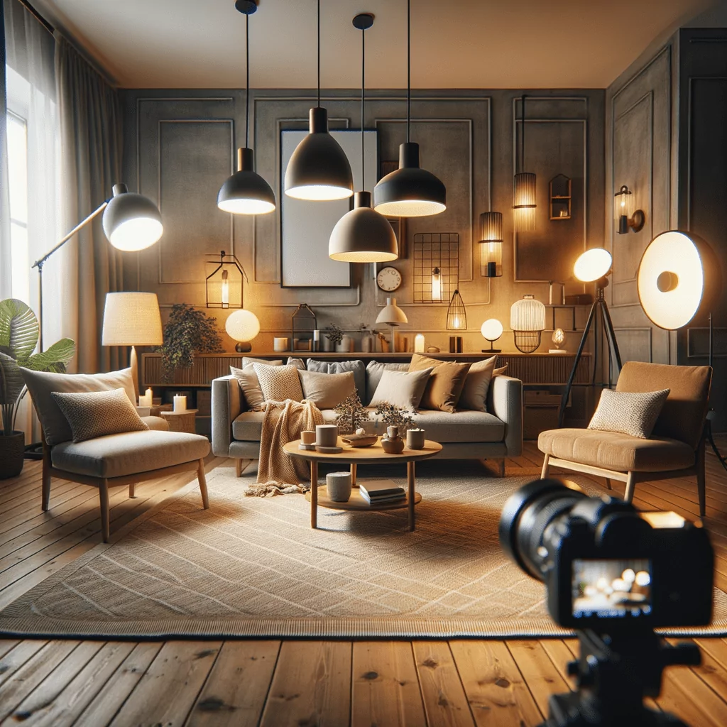 Illuminazione d'Atmosfera: Idee per un Soggiorno Accogliente - Esplora soluzioni di illuminazione che combinano funzionalità ed estetica, utilizzando lampade a sospensione, da terra e applique per creare l'ambiente perfetto.