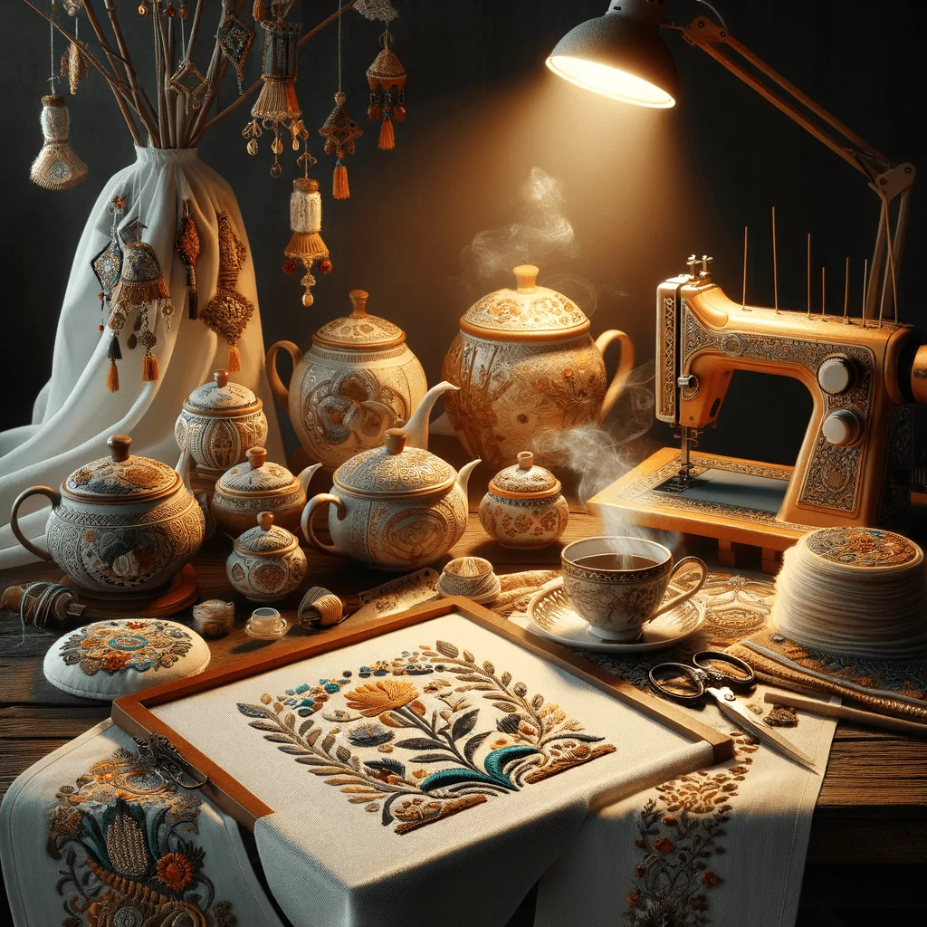 La Tradizione del Ricamo nei Tessuti d'Arredo: Arte e Decorazione per la Casa - Un viaggio attraverso l'arte del ricamo e come questa tecnica possa impreziosire i tessuti d'arredo, aggiungendo dettagli unici.​