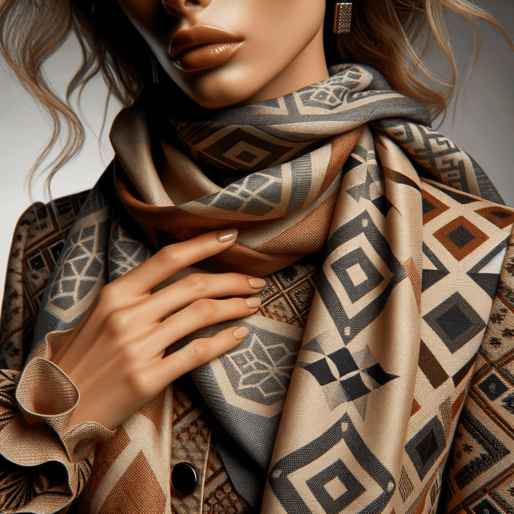 Stampe Geometriche nei Foulard: Come Abbinare i Motivi Grafic