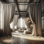 Tende per Loft e Open Space: Soluzioni di Stile e Funzionalità - Scopri le migliori soluzioni per separare gli spazi in modo elegante con tende scenografiche e pratiche.