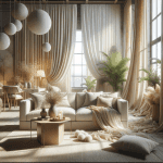 Tessuti Naturali: Il Ritorno del Lino nell'Arredamento del Soggiorno - Approfondisci le qualità del lino e come utilizzarlo per tende, cuscini e rivestimenti, donando al tuo living un tocco fresco e naturale.