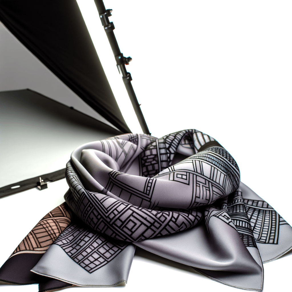 Foulard con Motivi Architettonici: L’Arte Urbana Entra nel Tuo Stile - Lasciati ispirare dai foulard decorati con pattern architettonici per un look contemporaneo e audace.