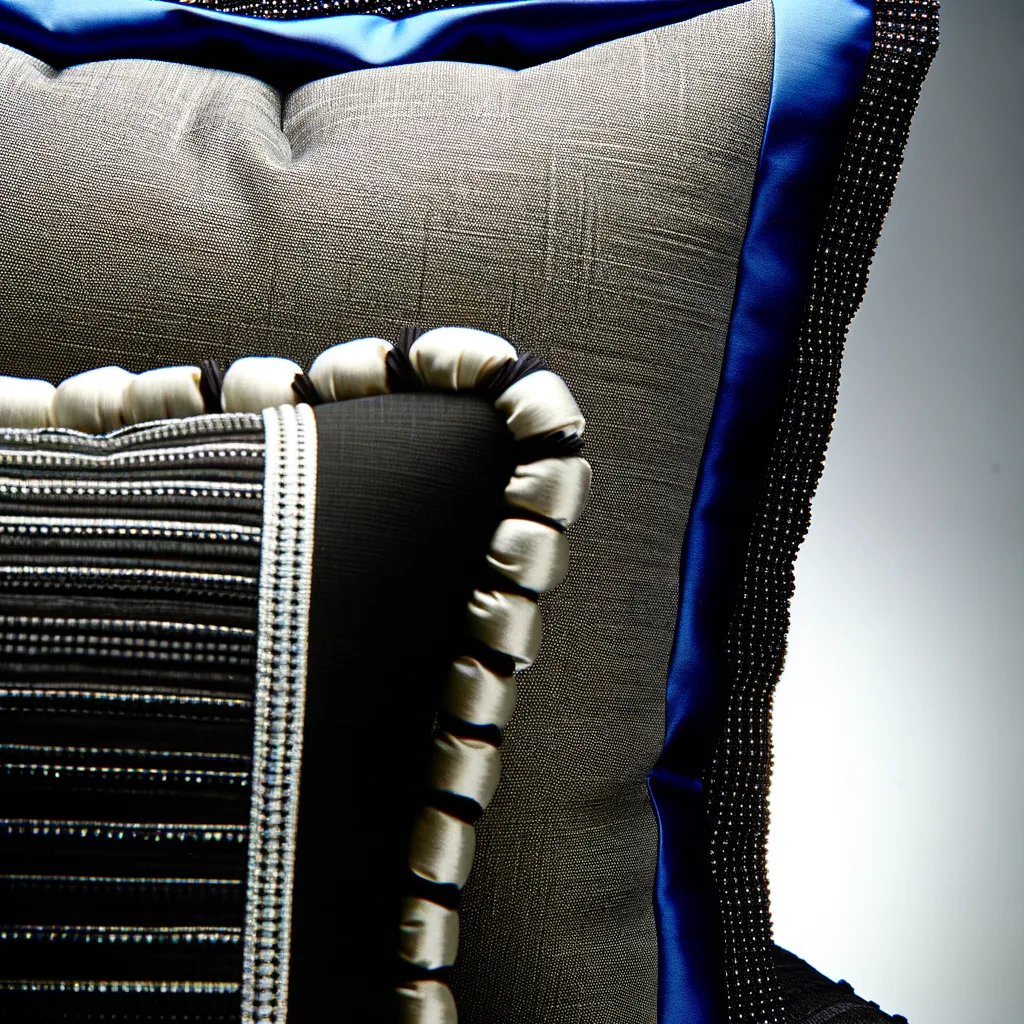 Cuscini Decorativi con Inserto a Contrasto: Dettagli che Fanno Stile - Esplora la tendenza dei cuscini con bordi o inserti a contrasto per aggiungere un tocco sofisticato.