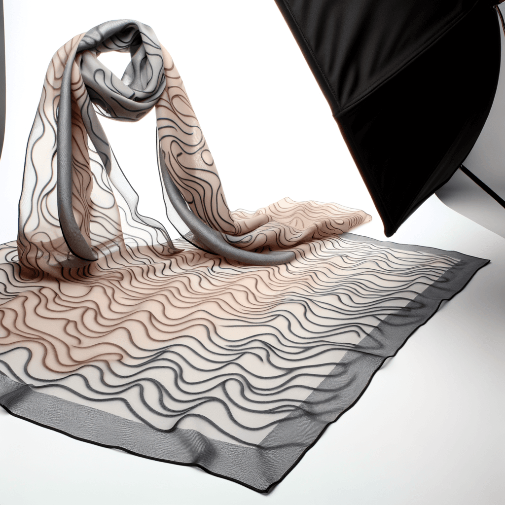 Foulard con Motivo a Onde: Eleganza Organica per Ogni Look