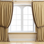 Tende a Finestra Francese: Eleganza Naturale per Ambienti con Vista - Guida alla scelta dei tessuti per valorizzare grandi finestre senza appesantire la struttura.