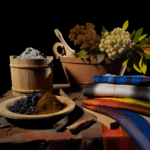 Tintura Naturale: I Colori della Terra nei Tessuti Sardi - Esamina le tecniche di tintura naturale che utilizzano piante locali per ottenere colori vivaci e duraturi.