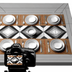 Tovagliette con Motivi Geometrici: Simmetria e Contemporaneità a Colazione - Esplora l'uso di grafismi nei set per la tavola, perfetti per ambienti moderni.