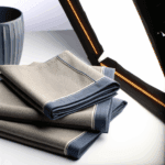 Tovaglioli con Bordo Colorato: Il Dettaglio che Cambia Tutto - Esplora la raffinatezza dei bordi a contrasto nei tovaglioli in lino per aggiungere un tocco moderno alla tua tavola.