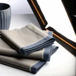 Tovaglioli con Bordo Colorato: Il Dettaglio che Cambia Tutto - Esplora la raffinatezza dei bordi a contrasto nei tovaglioli in lino per aggiungere un tocco moderno alla tua tavola.