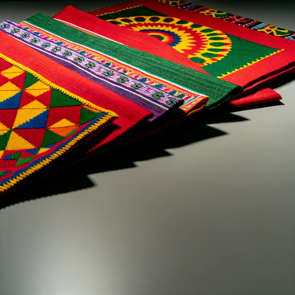 Tovagliette Multicolore: Vivacità Ispirata alle Feste Sarde - Scopri come le tonalità festive tradizionali rivivono nelle tovagliette da tavola.