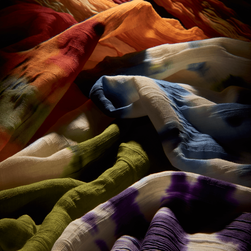 Tovaglioli in Cotone Tinto con Colori Naturali