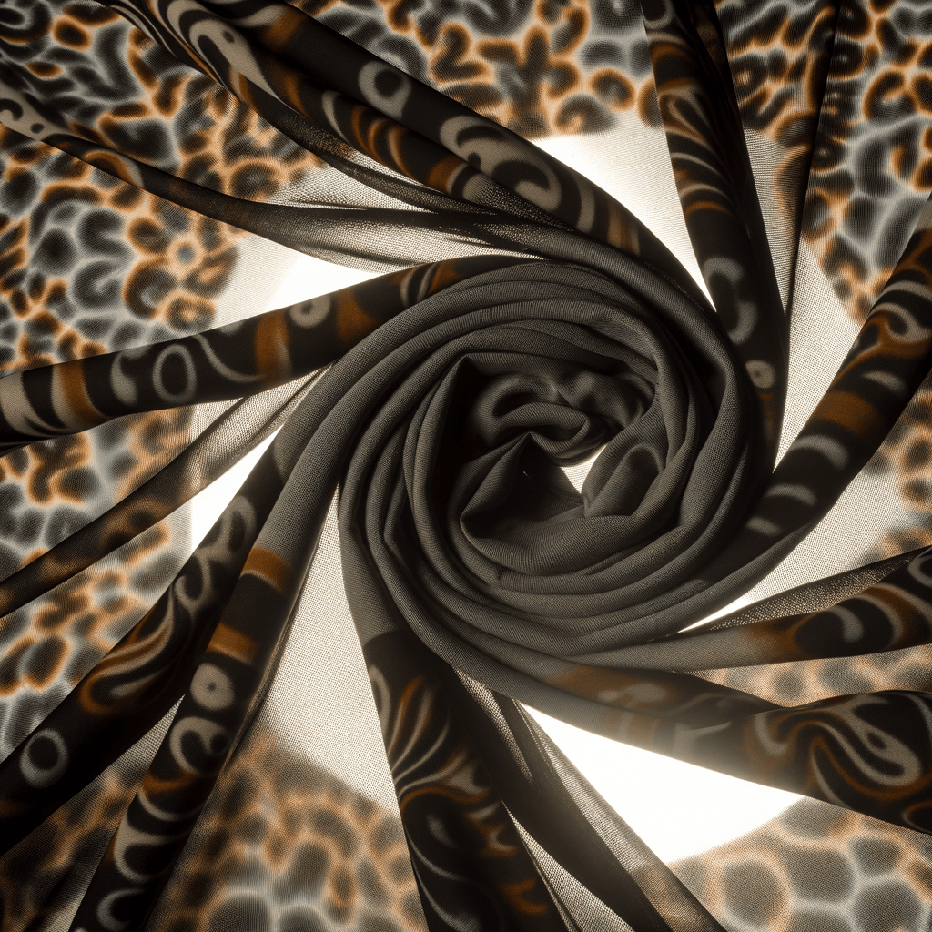 Foulard con Stampa Astratta: Arte Indossabile e Stile Individuale - Scopri come i pattern artistici trasformano il foulard in una tela da indossare.