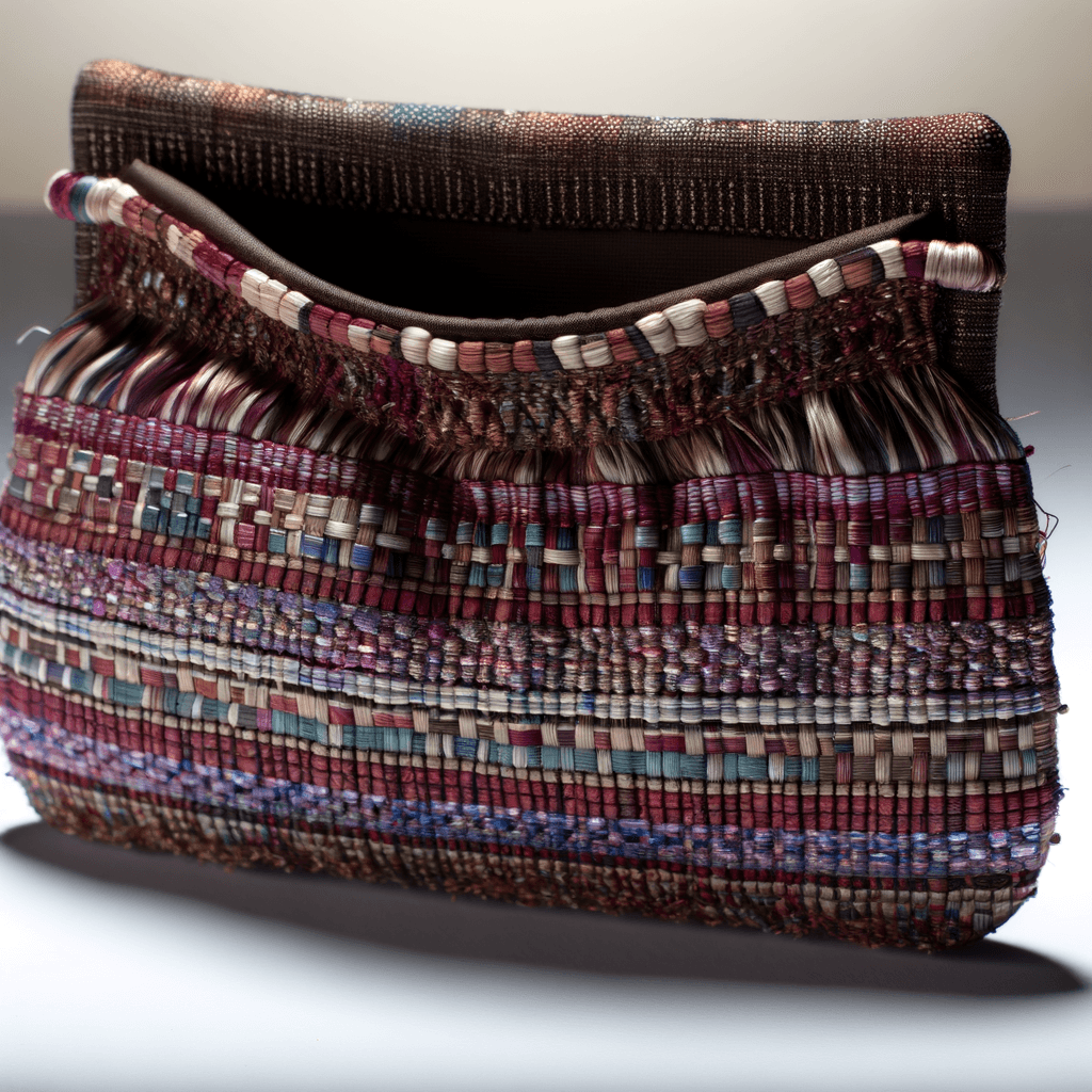 Pochette in Tessuto Artigianale: Il Lusso del Fatto a Mano - Analizza il valore dei tessuti tessuti a telaio per accessori unici e irripetibili.
