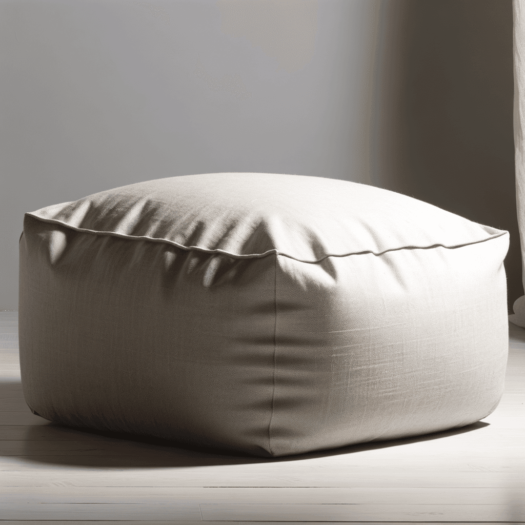 Pouf in Lino Naturale: Minimalismo e Comfort Mediterraneo