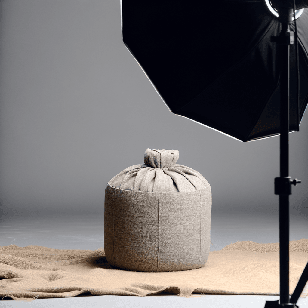 Pouf in Tessuto Grezzo: Materia Autentica e Minimalismo - Scopri l’eleganza della semplicità attraverso superfici naturali e tattili.