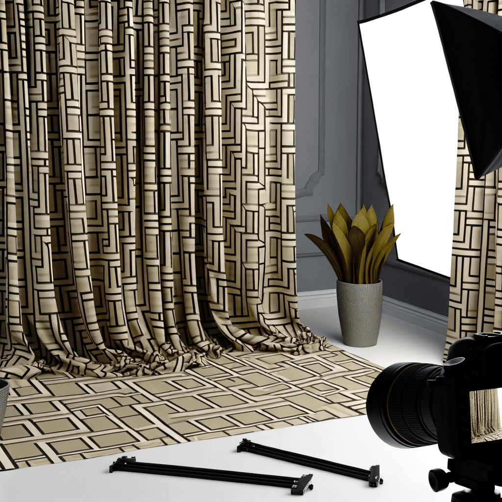 Tende a Motivo Geometrico: L’Arte della Precisione nel Tessile - Esplora il ritorno dei pattern geometrici nei tendaggi contemporanei.