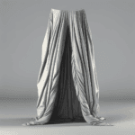 Tende a Pieghe Soffici: Movimento e Armonia nella Verticalità - Esplora il dinamismo dato dalle pieghe fluide.