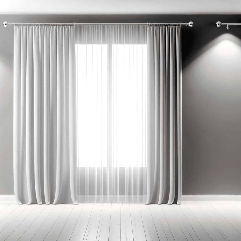 Tende Minimaliste: Linee Pulite per Spazi Moderni - Esplora la bellezza delle tende essenziali in ambienti contemporanei.