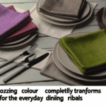 Tovaglioli in Lino Colorato: Note di Stile per la Tavola Quotidiana - Scopri come il colore rinnova i rituali della tavola.