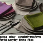 Tovaglioli in Lino Colorato: Note di Stile per la Tavola Quotidiana - Scopri come il colore rinnova i rituali della tavola.