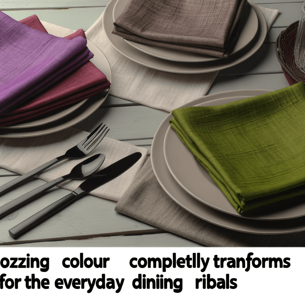 Tovaglioli in Lino Colorato: Note di Stile per la Tavola Quotidiana - Scopri come il colore rinnova i rituali della tavola.