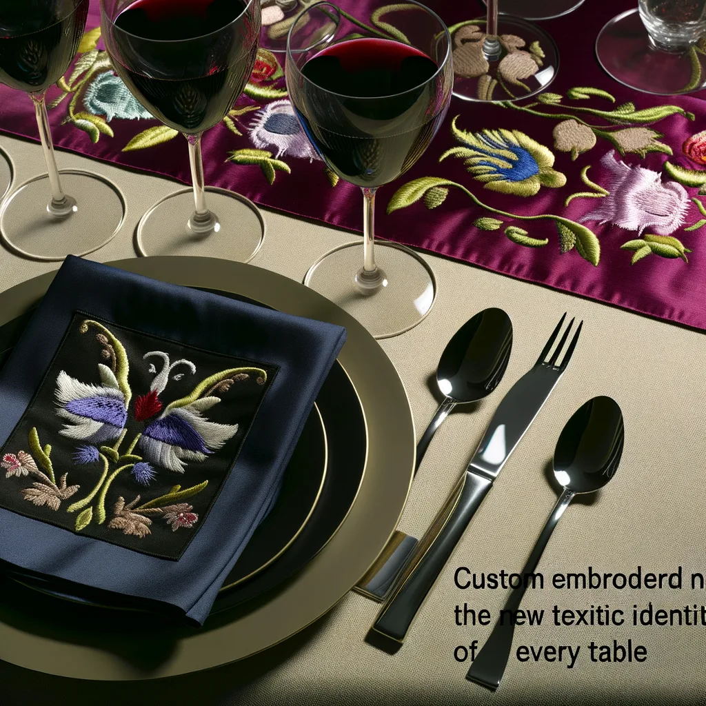 Tovaglioli Personalizzati: L’Identità Tessile di Ogni Tavola - Esplora la nuova tendenza del ricamo custom nel luxury dining.