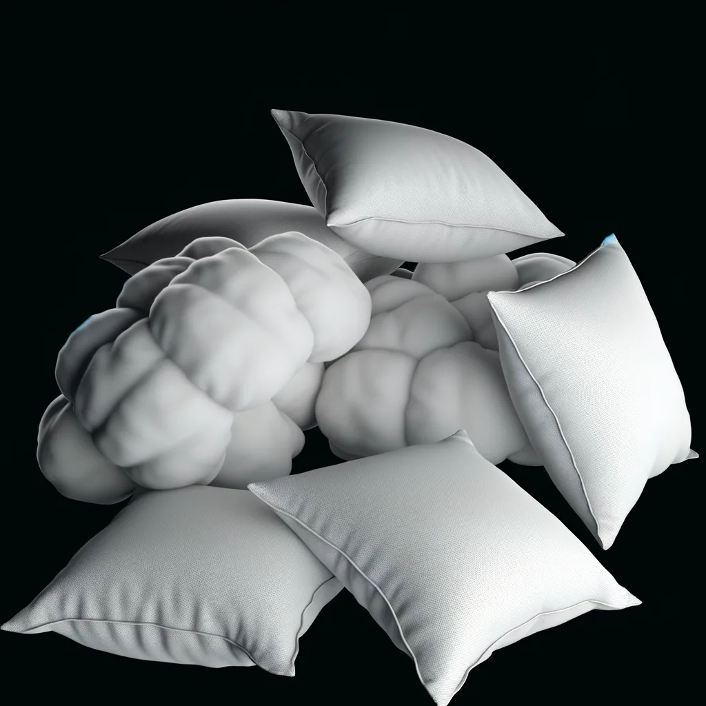 Cuscini come Micro-Architetture - Volumi morbidi.
