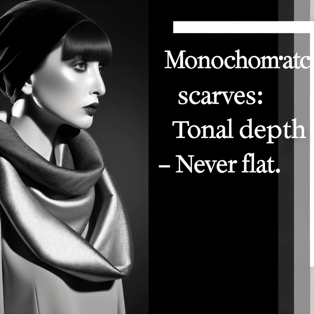 Foulard Monocromatici: Profondità Tonale - Non piatti, mai.