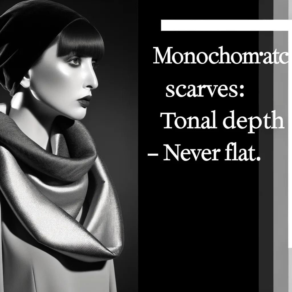Foulard Monocromatici: Profondità Tonale
