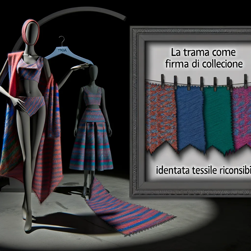 La Trama come Firma di Collezione - Identità tessile riconoscibile.