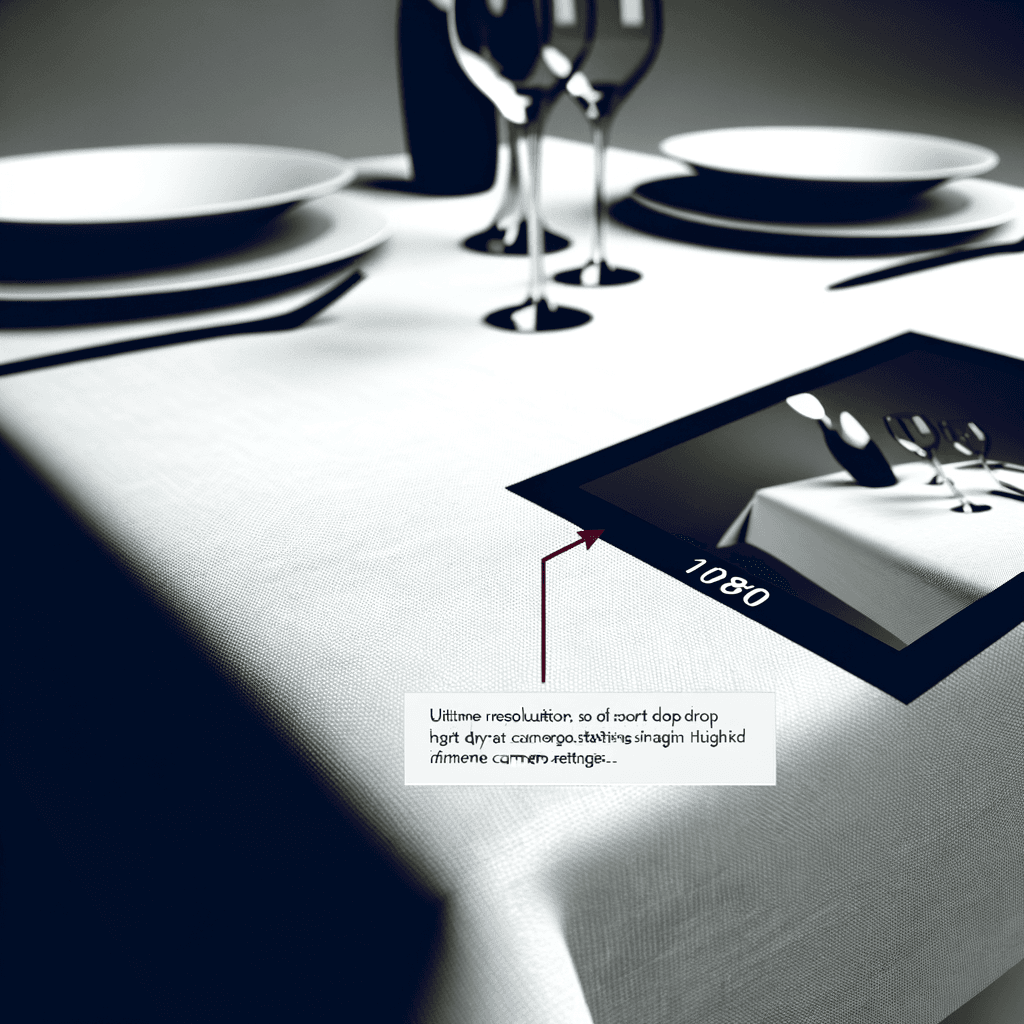 Tessili da Tavola a Caduta Corta - Proporzioni moderne.