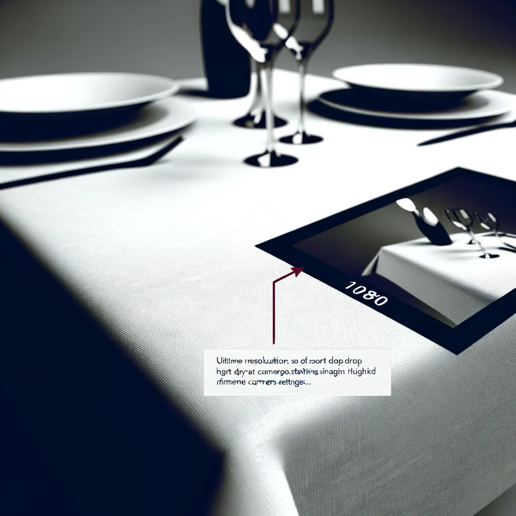 Tessili da Tavola a Caduta Corta - Proporzioni moderne.