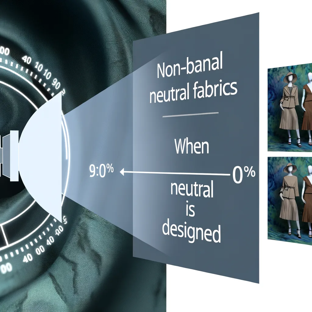 Tessuti Neutri Non Banali - Quando il neutro è progettato.
